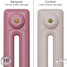 CI-RK-PINK-008 - Rook Pink 2 Column Victorian Cast Iron Radiator H660mm x W586mm CI-RK-PINK-008 - Rook Pink 2 Column Victorian Cast Iron Radiator H660mm x W586mm